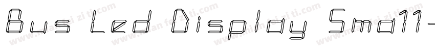 Bus Led Display Sma11字体转换
